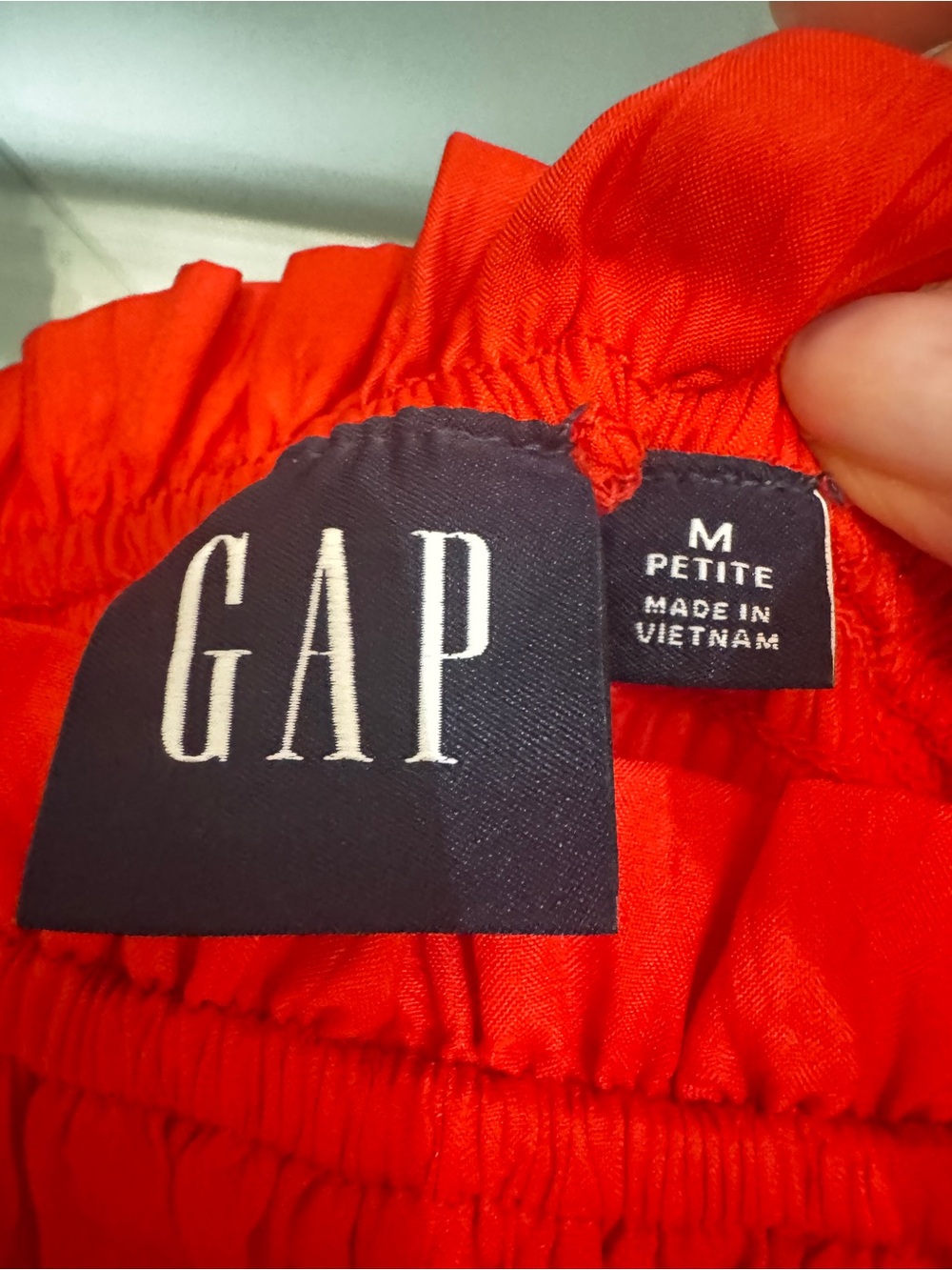 Red Tiered Maxi Dress with Smocked Bodice - Gap - Picture 4 of 15